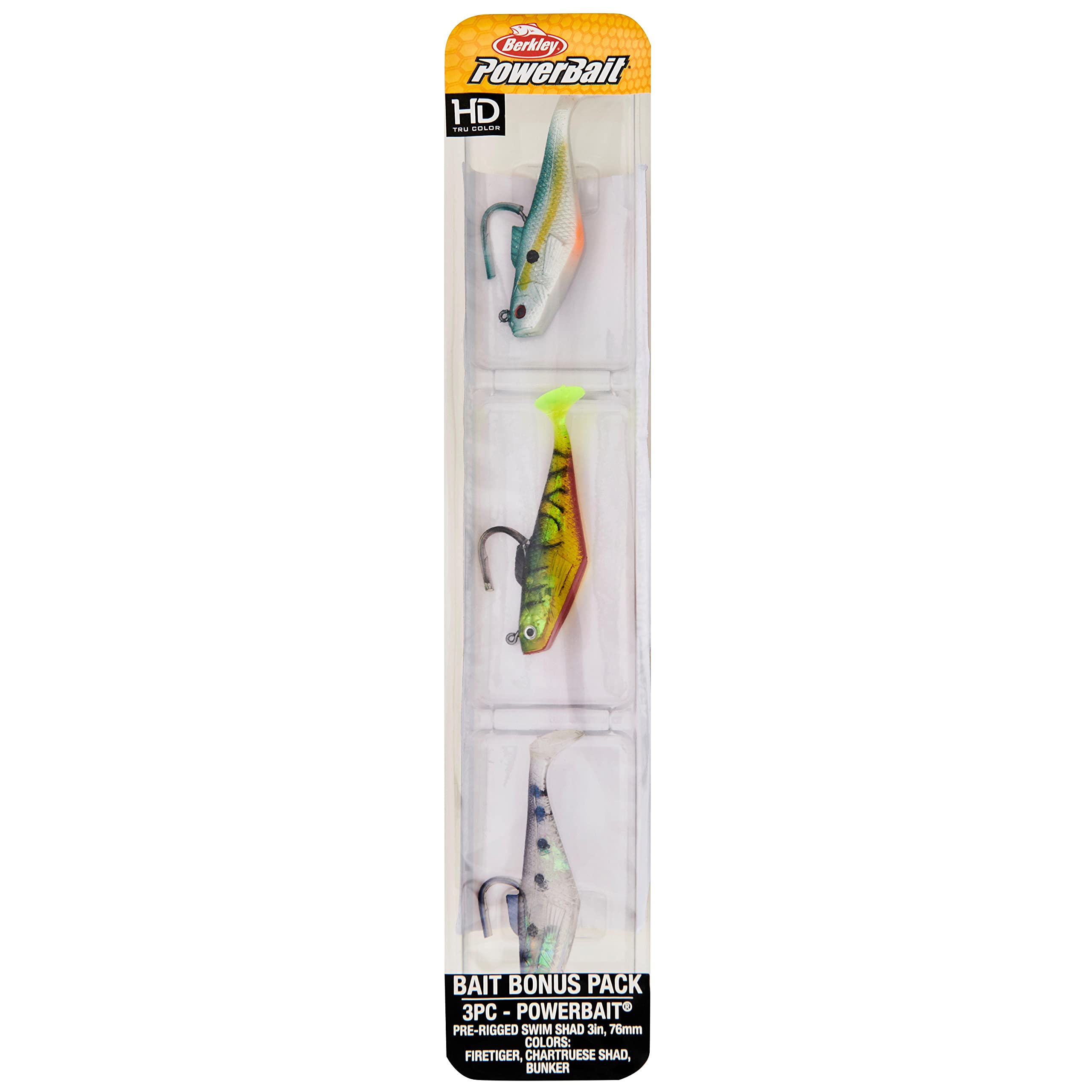 Abu Garcia Max X Spinng Reel and Fishing Rod Combo with Berkley PowerBait Swim Shad Soft Bait Clam, Red, 6'6" - Medium - 1pc