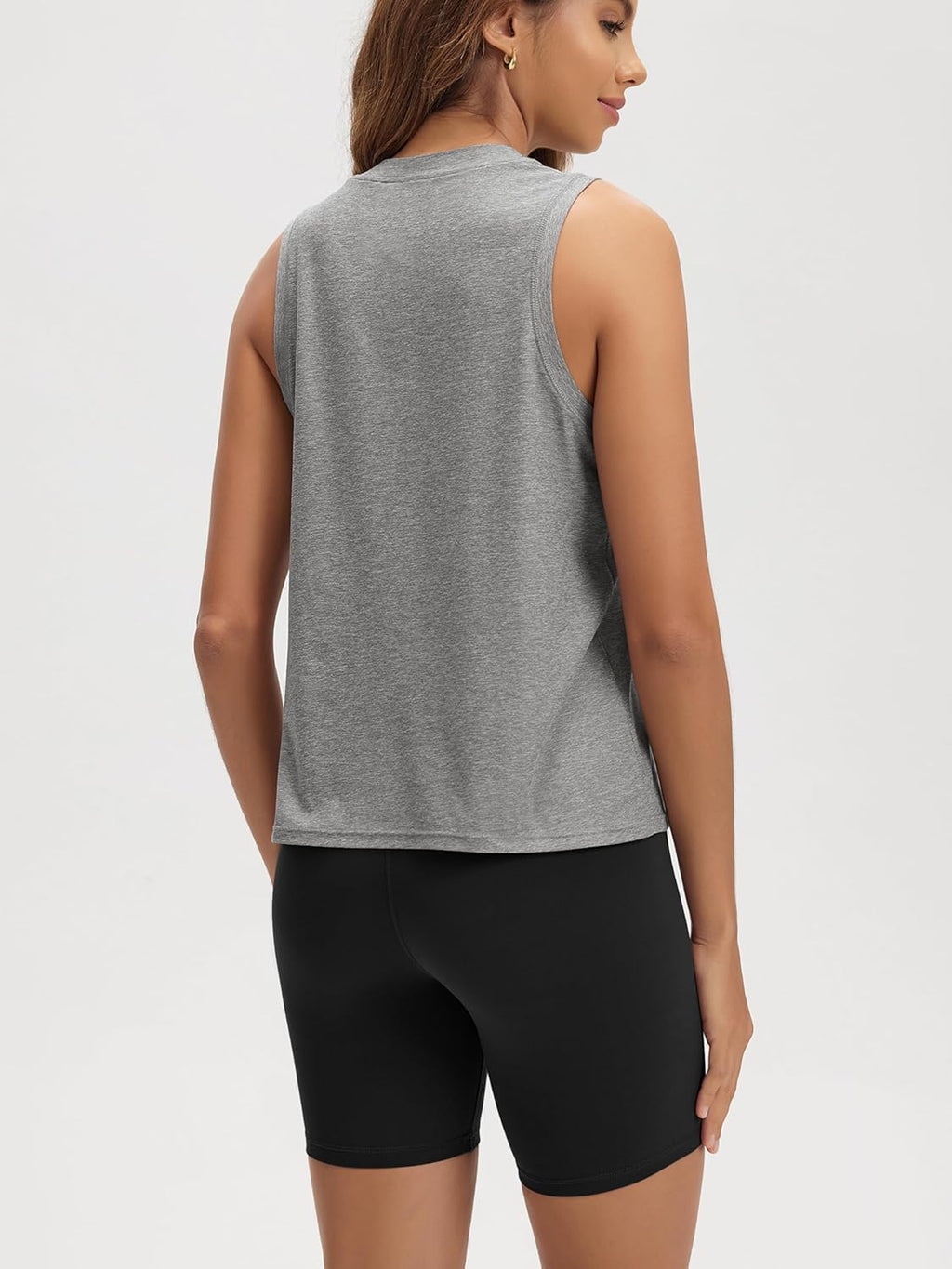 ODODOS Women's Performance Tank - Ultra Soft odSTRATUM Tech Sleeveless Tee | High Crew Neck Top
