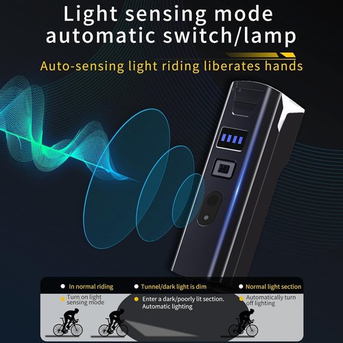 Chasinglee USB Rechargeable Bicycle Lights, Super Bright 1200 Lumens Front and Back LED Bike Lights IPX6 Waterproof Bicycle Wheel Lights Taillight Set for Night Riding, Road and Mountain