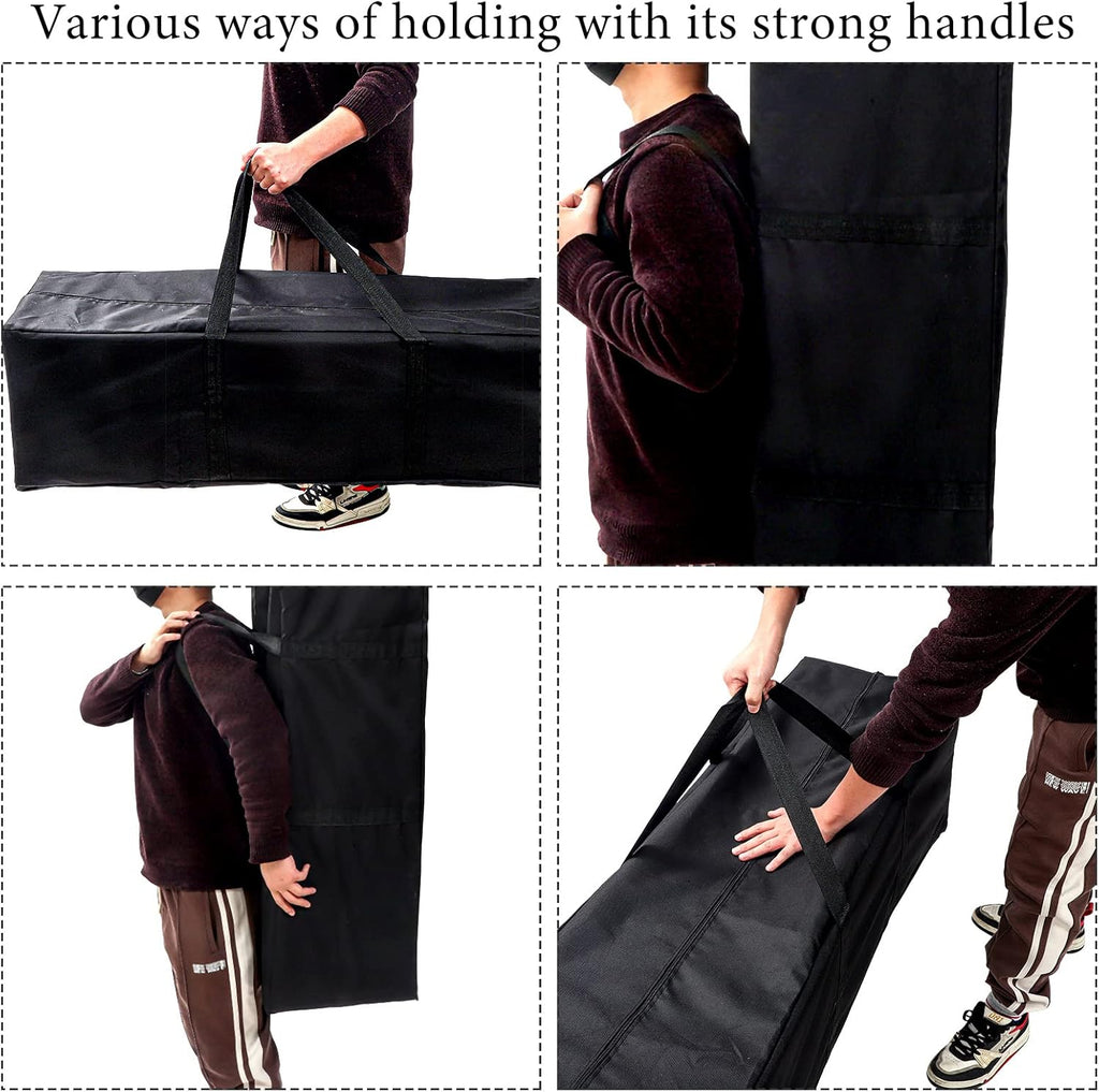 Skiennix Large Sports Duffel Bag - Waterproof & Foldable for Travel, Camping, Gym | 36 Inch, Black
