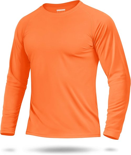 Boladeci Men's UV SPF 50+ Long Sleeve Quick-Dry Swim Shirt - Lightweight Sun Protection Rash Guard