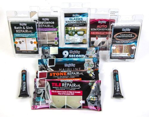 MagicEzy Fiberglass RepairEzy - Ultra Strong Repair Kit for Cracks & Holes | Blue Tube for Showers, Canoes, Boats