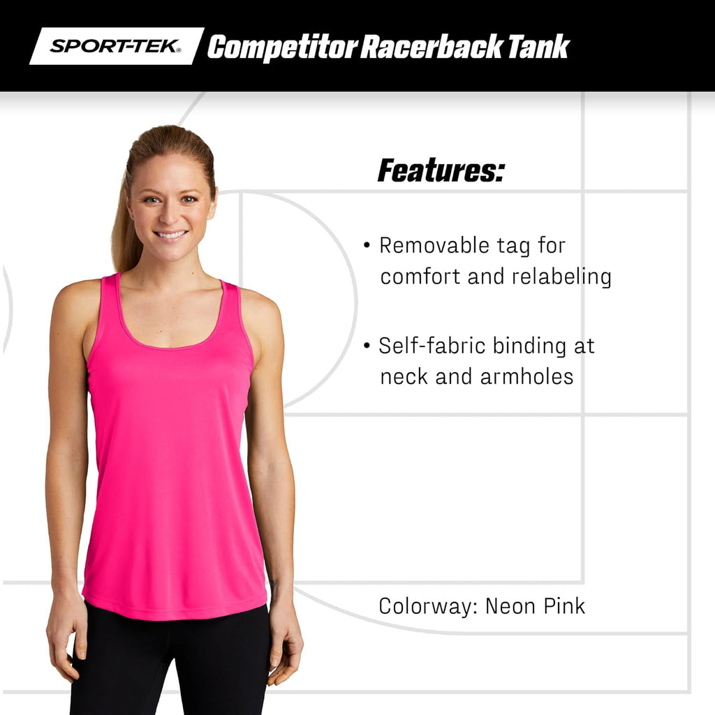 Sport-Tek Women's PosiCharge Racerback Tank - Moisture-Wicking Comfort | Various Colors Available