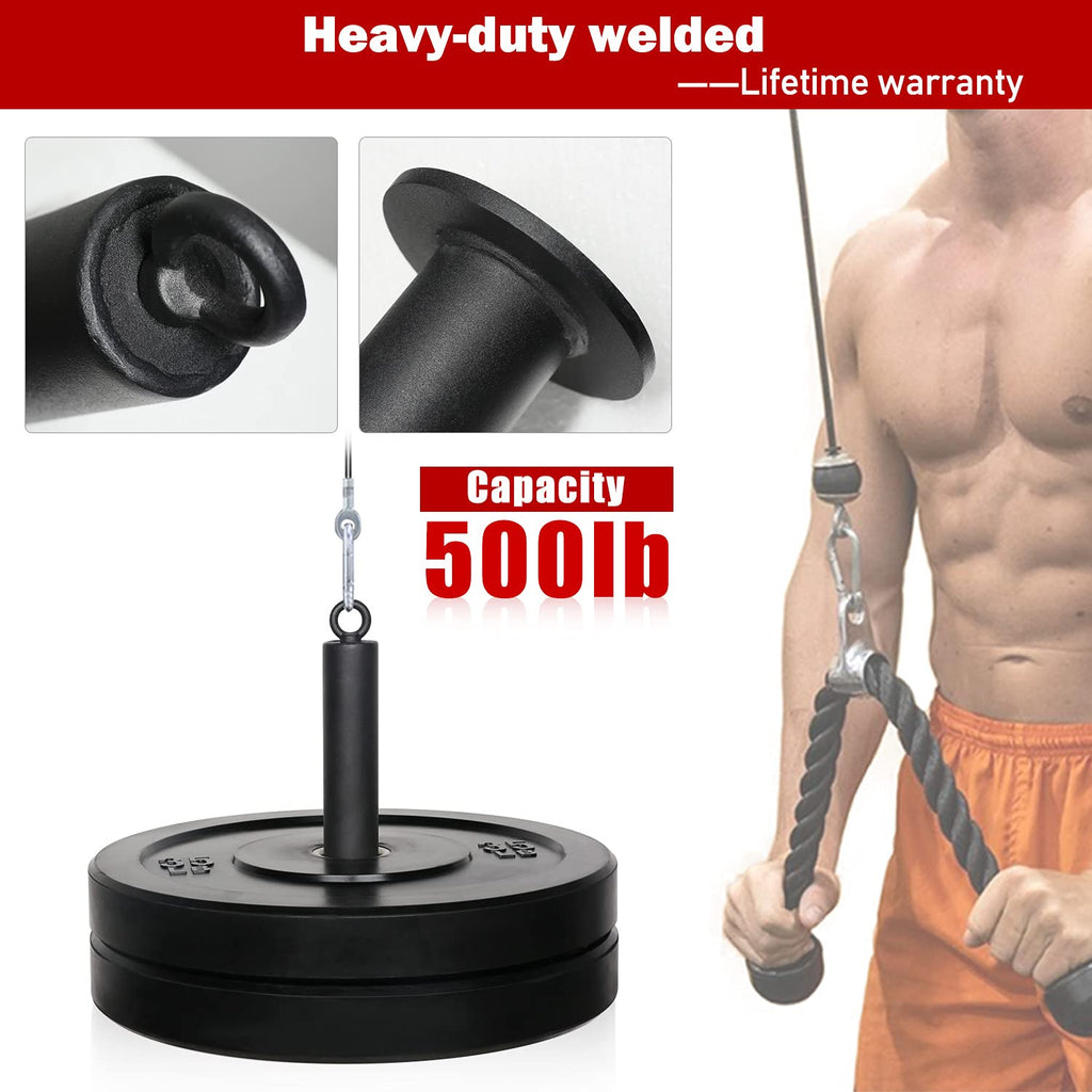 SYL Fitness Loading Pin for 2 inch Olympic Weight Plates with Carabiner