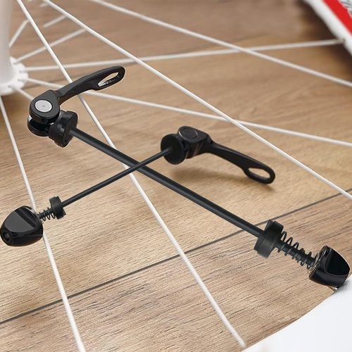 Tomotato Bike Quick Release Skewers, Aluminum Alloy Quick Release Axle with Smooth Action for Mountain and Road Bikes, 2 Pairs Front/Rear Wheel Hub Accessories for Cycling Enthusiasts