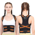 BAREKE Back Brace Posture Corrector for Women and Men: 2-in-1 Posture Support with Shoulder Brace and adjustable Back Height for Spine Neck Shoulder Clavicle and Back Pain Relief