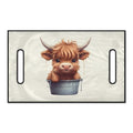 FUIBENG Golf Cart Seat Covers, Golf Cart Seat Towel Blanket for All EZGO, Yamaha, Club Cars, Icon and More Cart Front Seat, Highland Cattle Baby
