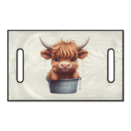 FUIBENG Golf Cart Seat Covers, Golf Cart Seat Towel Blanket for All EZGO, Yamaha, Club Cars, Icon and More Cart Front Seat, Highland Cattle Baby