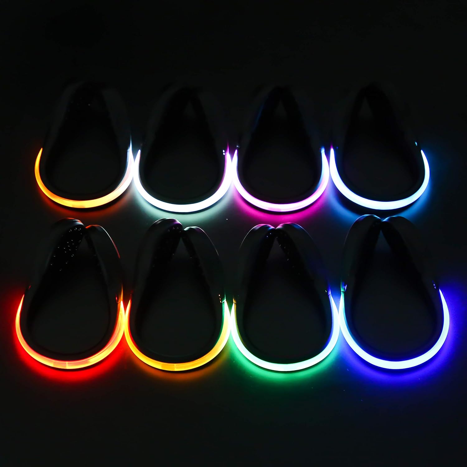 PROLOSO Shoe Lights - 8 Pack Clip-On Safety Lights for Night Running, Walking & Cycling