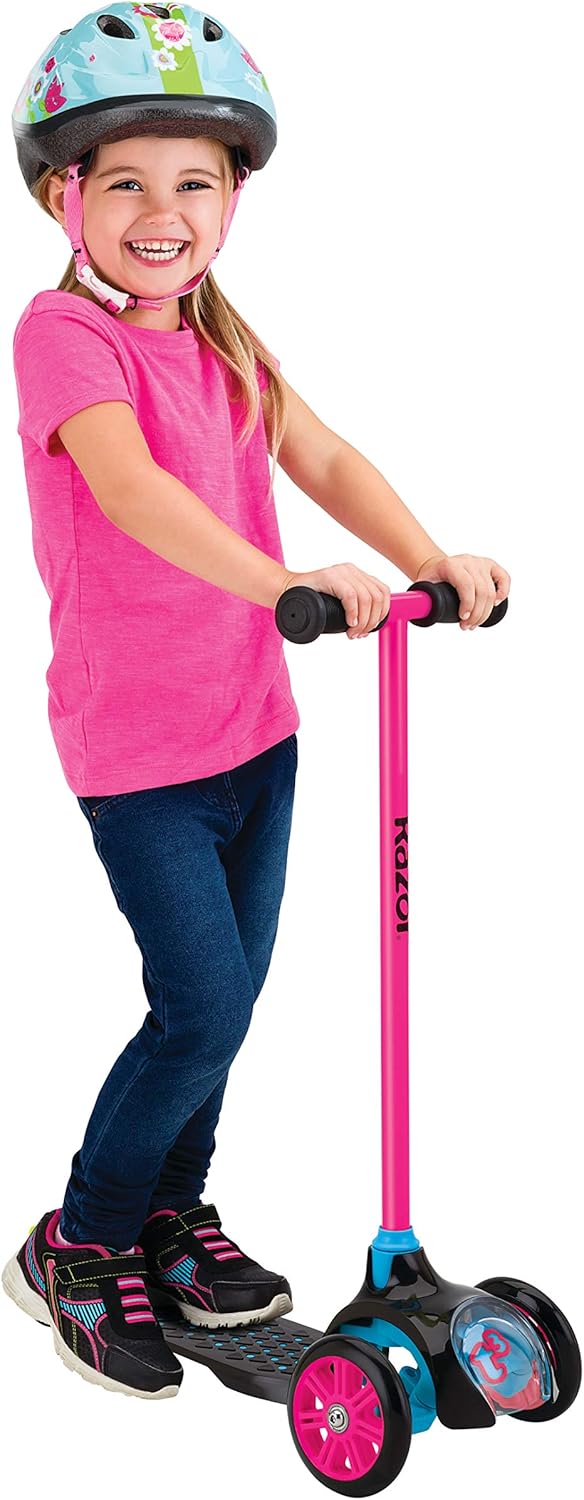 Razor Jr. T3 Kick Scooter for Kids 3+ | Lightweight Design with Advanced Tilt-to-Turn Technology, 48 lbs Max