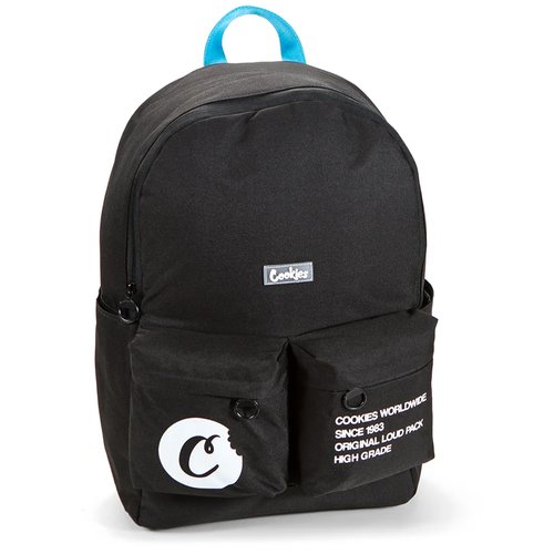 COOKIES Orion Canvas Backpack 22.8L – Large Travel Backpack for Men & Women, Carry-On, Work, Stylish & Spacious Bag - Black
