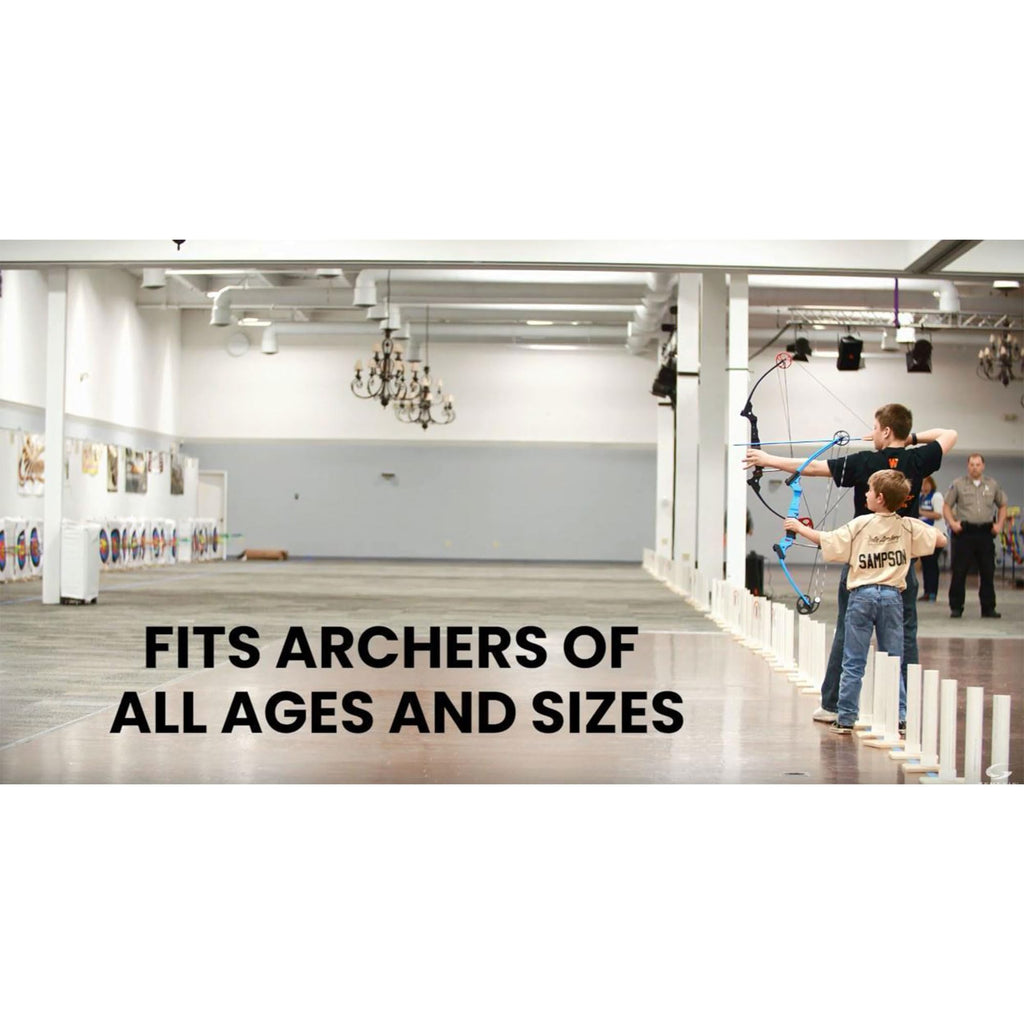 Genesis Original Compound Bow & Arrow Kit- Adjustable Riser, 15"-30" Draw Length, 10-20 lb Draw Weight, All Skill Levels, Draw Hand - Right, Orange