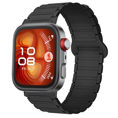 Lamshaw Compatible with Huawei Watch Fit 4 Pro Bands, Silicone Sport Strap Watchband Compatible with Huawei Watch Fit 4 Pro, Fit 4, Fit 3 (Black, for fit 3, 4, 4 pro)