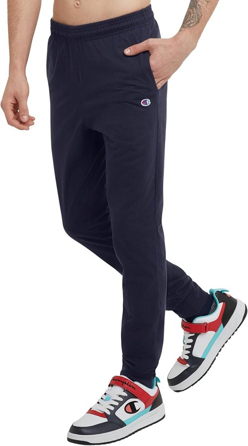 Champion Men's Joggers, Everyday Cotton, Lightweight Lounge Knit Pants for Men, 31"