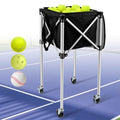 Angooni Professional Tennis Cart with Silent PU Wheels - Sturdy and Lightweight Tennis Ball Cart with 150-Ball Capacity - Portable Tennis Balls Basket & Reliable Ball Carrier