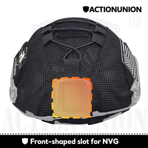 ACTIONUNION Tactical Airsoft Helmet Cover Breathable Mesh Helmet Cover for PJ/BJ/MH Helmet (OD)