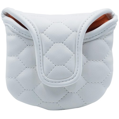 Gbourly Golf Club Stylish Mallet Putter Cover Easy Closure Heel Shafted PU Leather Headcover