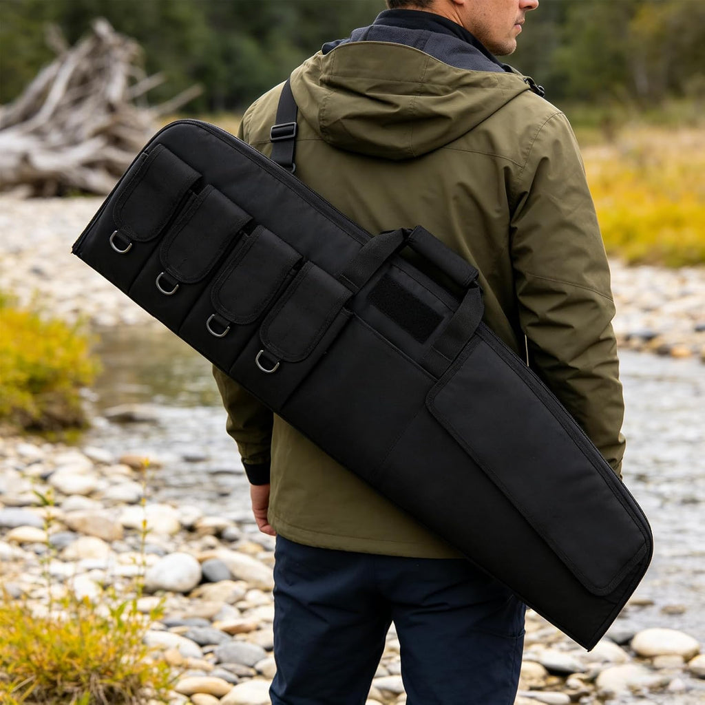 Skiennix Tactical Rifle Case - Soft Shooting Range Bag with Dual Lockable Zippers | 36" & 42" Sizes