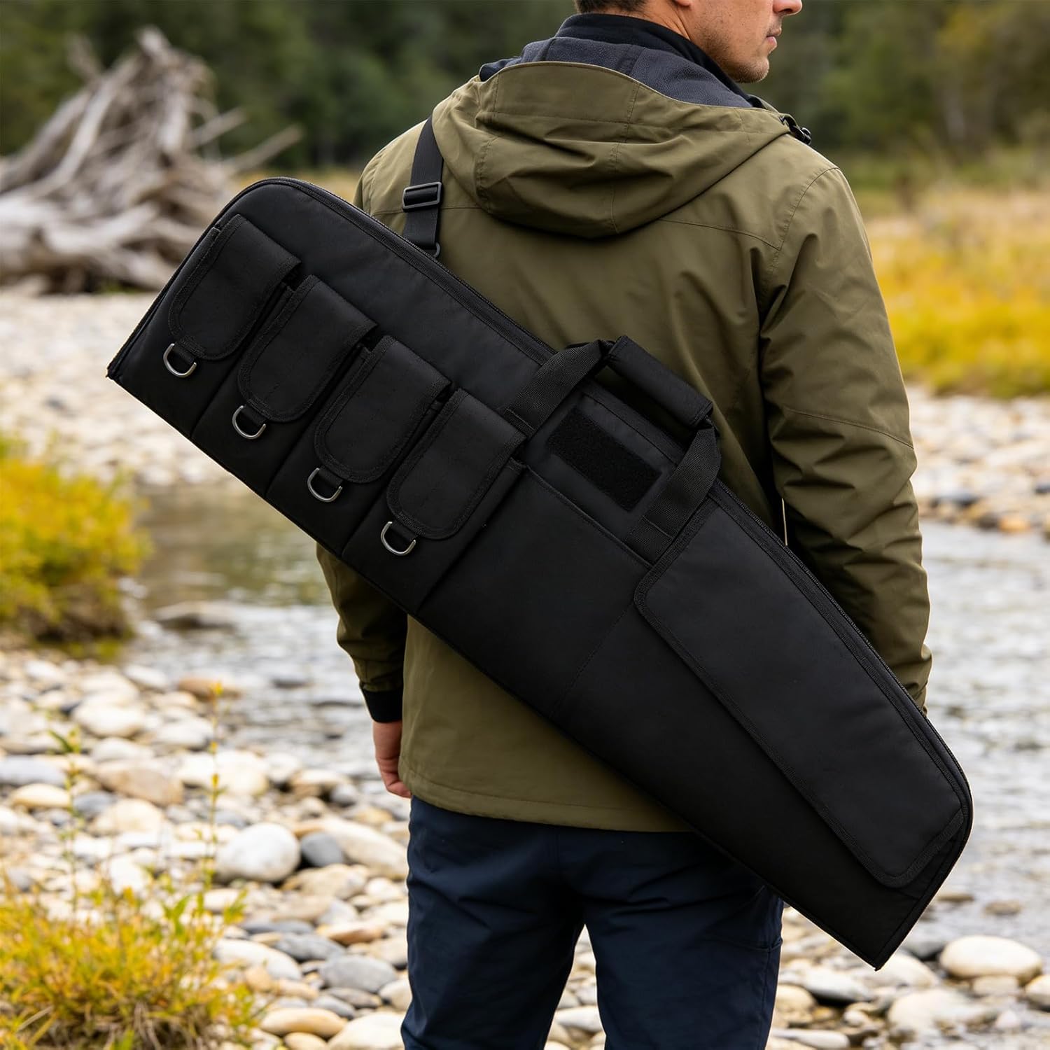 Skiennix Tactical Rifle Case - Soft Shooting Range Bag with Dual Lockable Zippers | 36" & 42" Sizes