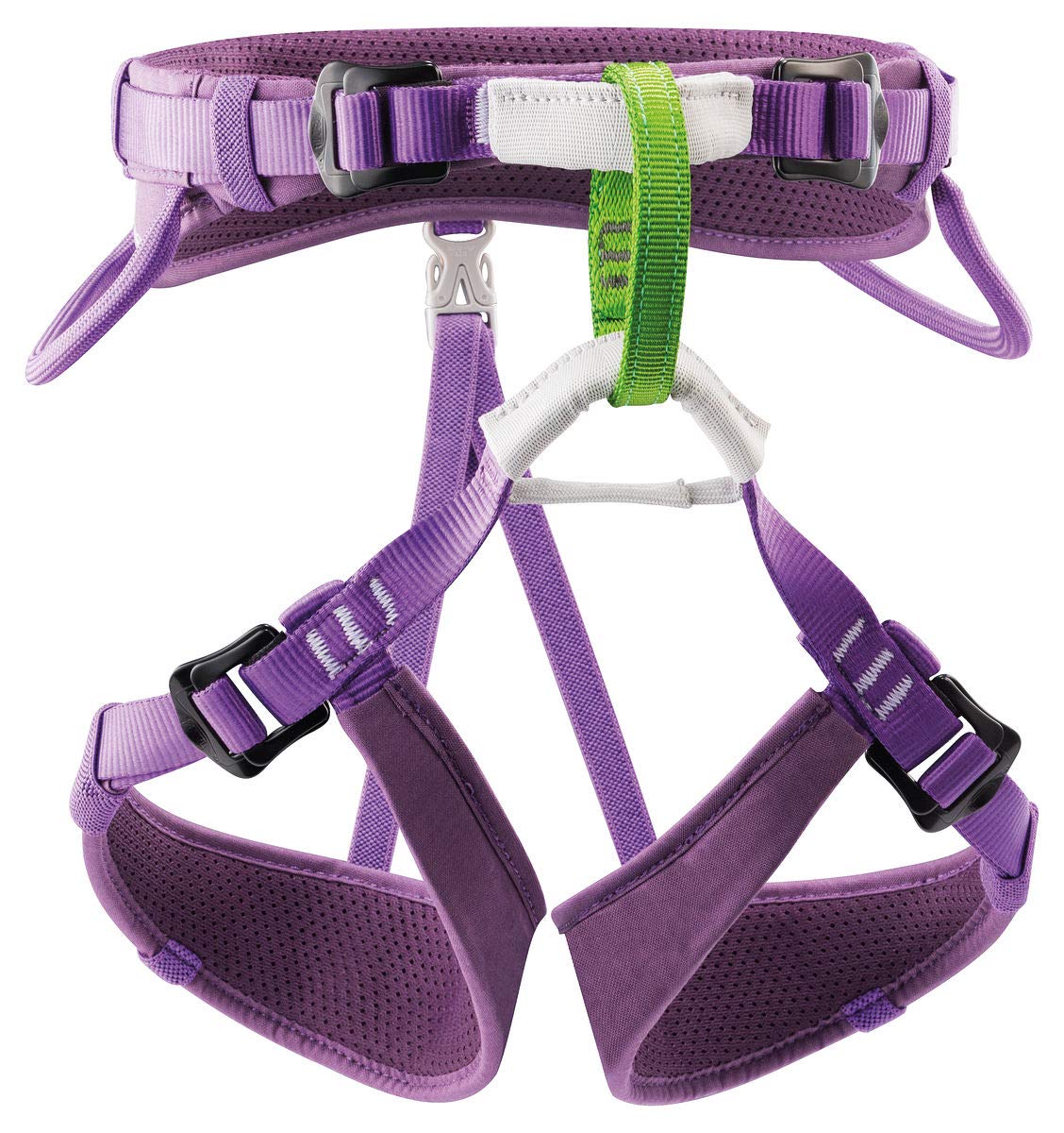 PETZL MACCHU Kids' Climbing Harness - Adjustable Seat Harness for Children Less Than 40kg / 88 lbs - Violet