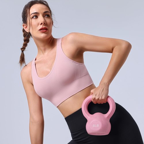 Evercute Sports Bras for Women - High Support Racerback Design | 3-Pack Seamless Padded Workout Bras