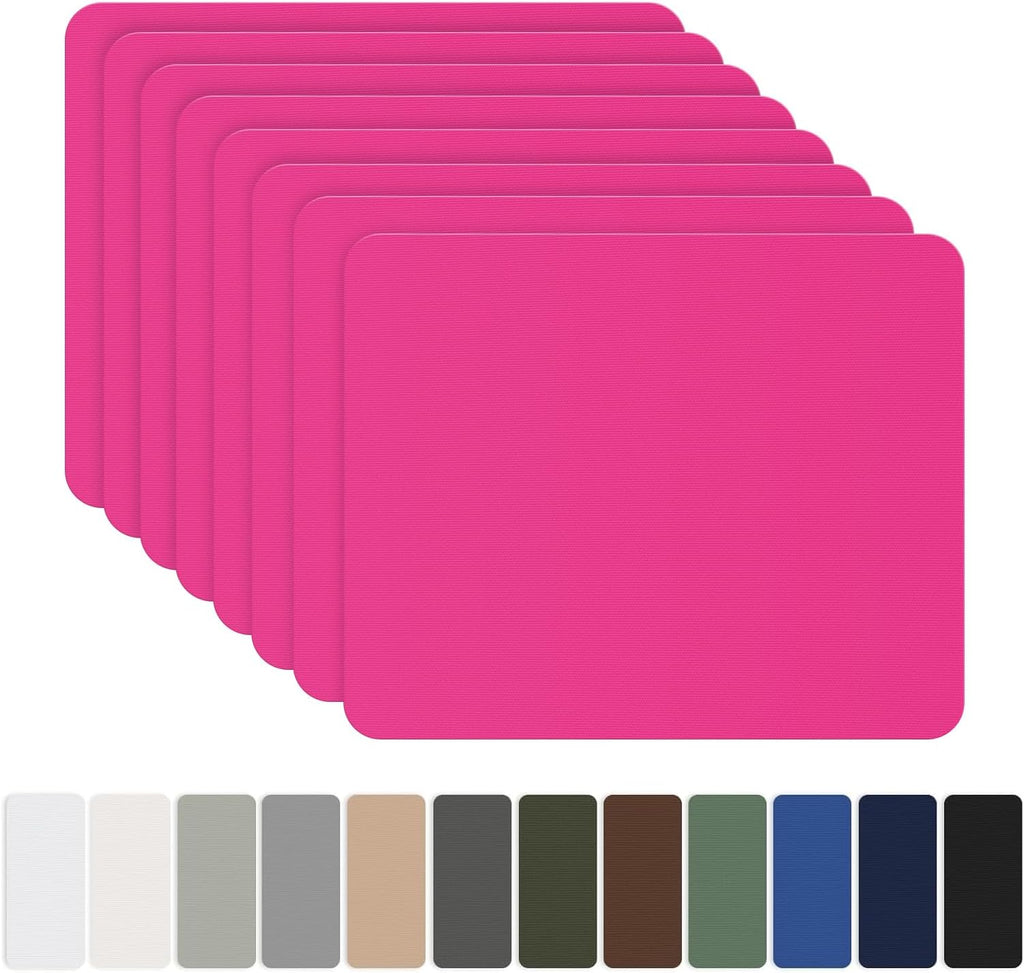 OAZ Nylon Repair Patches - 8 Self-Adhesive Waterproof Fabric Patches for Outdoor Gear | Dark Pink, 7.87 x 5.9 Inch