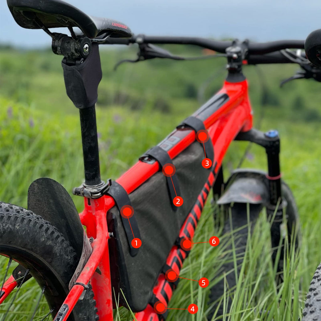 ROCKBROS 4L Bike Bicycle Frame Bag Waterproof Bikepacking Bike Bag Triangle Frame Bag Large Bike Storage Bag Under Frame