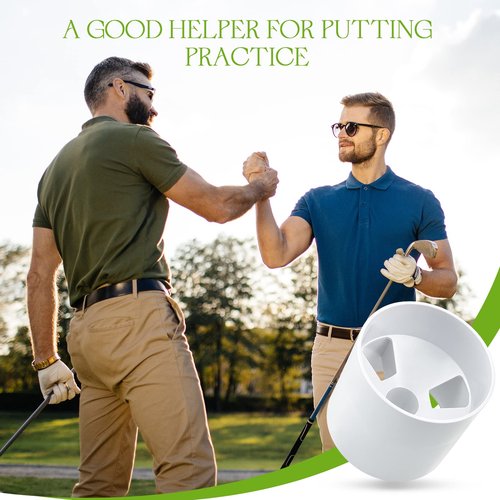Leitee Golf Hole Cup Practice Putting Green Hole ABS Plastic Golf Putting Cup for Outdoor Backyard(9 Pcs,4 Inch)