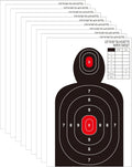 Regine Switzerland Shooting Targets - 23x35 Inch Paper Silhouette for Indoor/Outdoor Use | Compatible with Handguns, Rifles, Airguns