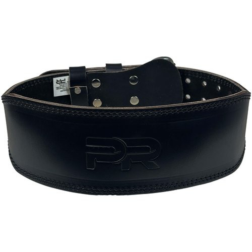 Pacific Road Men's Pure Heritage Full Grain Leather Lifting Belt – Handcrafted with Extra Padding, Double Prong Buckle & Double Stitching (Large)