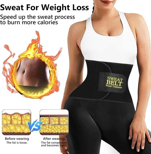 AMZBOSS Waist Trainer for Women - Effective Lower Belly Fat Reduction | Sweat Band Body Shaper