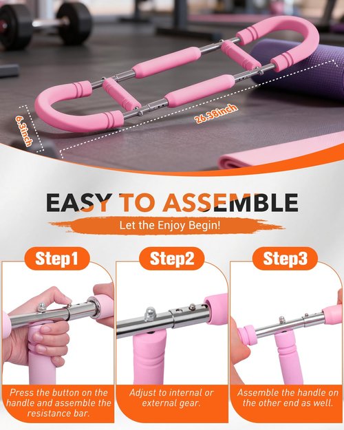 Beginner & Advanced Twister Arm Trainer for Women (20-60LB) with 4 Springs, Adjustable Chest & Arm Workout Equipment, Portable Upper Body Strength Trainer, Arm Exerciser, Valentine's Day Gift for Her