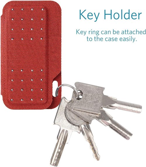 Kardia | Mobile EKG Monitor Carrying Case - Compact Travel Design with Magnetic Closure, Red