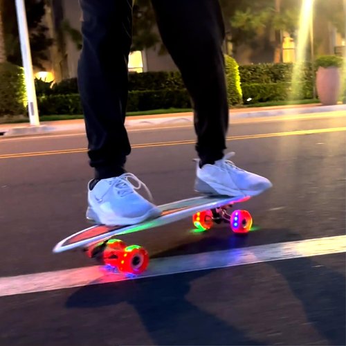 Surfskate Kids Skateboard Surf Skate Trucks for Kids Front Caster Wheel Rotates Easily for Children Great Pumping Power Heavy Duty Trucks in Rear Graphics on Grip Tape 31” Long X 9” Wide