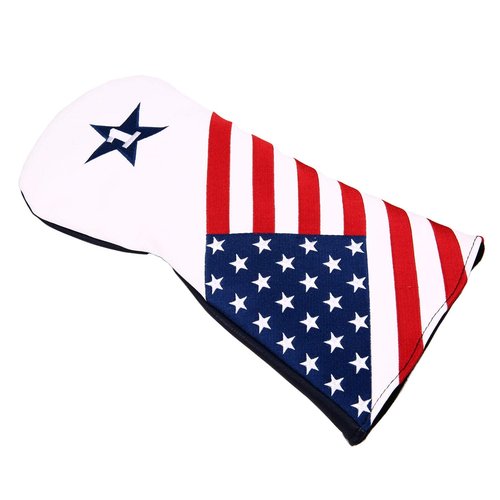 Golf Builder USA Stars and Stripes Golf Club Driver Head Cover USA Driver Cover Driver Wood Cover