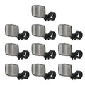 Nicerity 10Pcs Bike Front Reflectors Bike Rear Safety Warnning Reflector for Handlebar and Night Cycling (White)