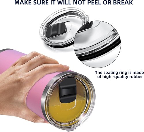 30 oz Tumbler Lid - Replacement Lid, Compatible for YETI 30/32 oz Tumbler, 14 oz Mug and 35/42 oz Straw Mug, Travel Spill-Proof Cup Lids Covers with Magnetic Slider Switch, BPA Free