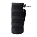 Dotacty MOLLE Water Bottle Holder Tactical Nylon Bottle Pouches Hydration Carrier for Belt/Backpack/Vest/Bike Sports Outdoor Hiking Camping Hunting Fishing (Black, Inside Diameter: 3 3/4")