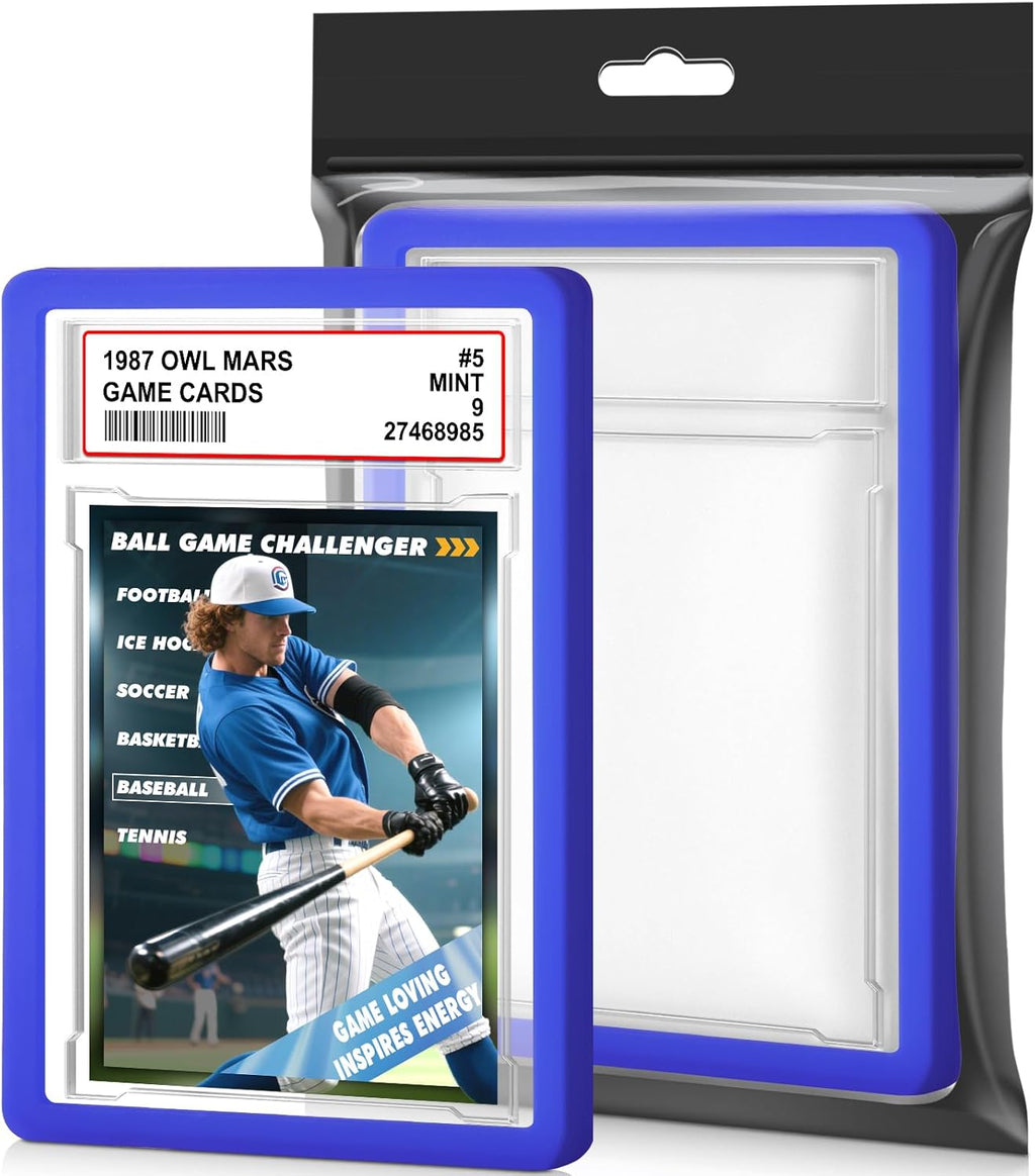 PSA Graded Card Slab Bumper Set - Hard TPU Protectors for Game, Sports & Trading Cards