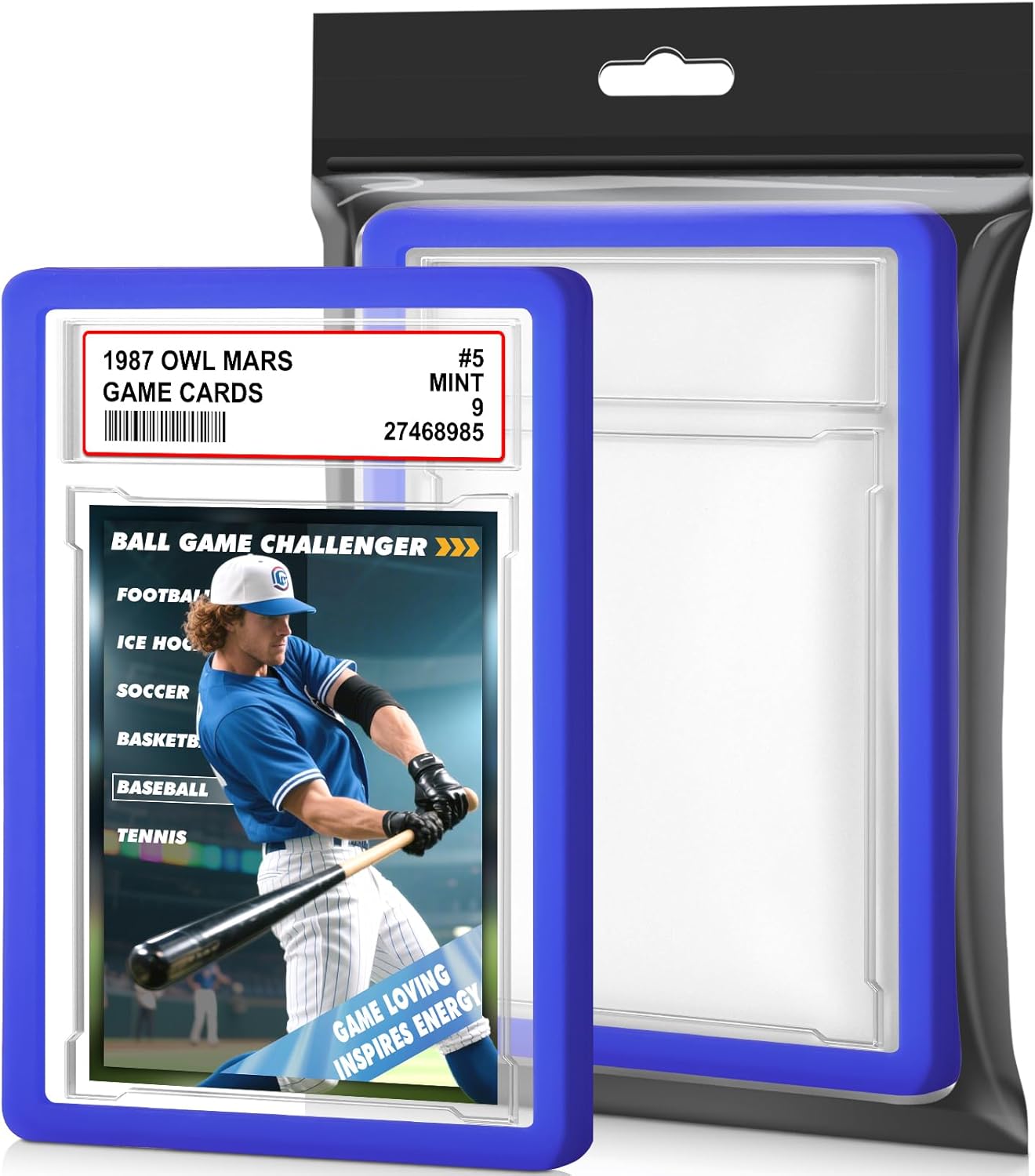 PSA Graded Card Slab Bumper Set - Hard TPU Protectors for Game, Sports & Trading Cards