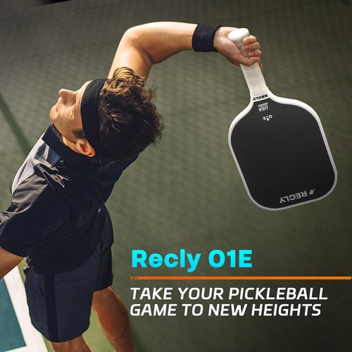 Recly Pickleball Paddle,14MM Carbon Fiber Pickleball Paddles with Expanded Sweet Spot for Balanced Performance,USAPA Approved O1E