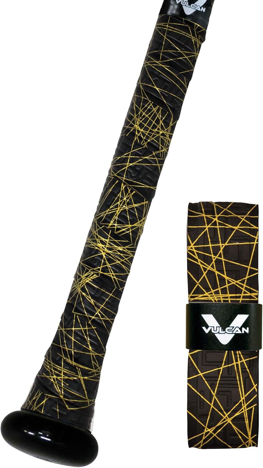 Vulcan Bat Grip - 0.50mm, 1.00mm, 1.75mm | Enhanced Grip for Baseball & Softball | Multiple Colors Available