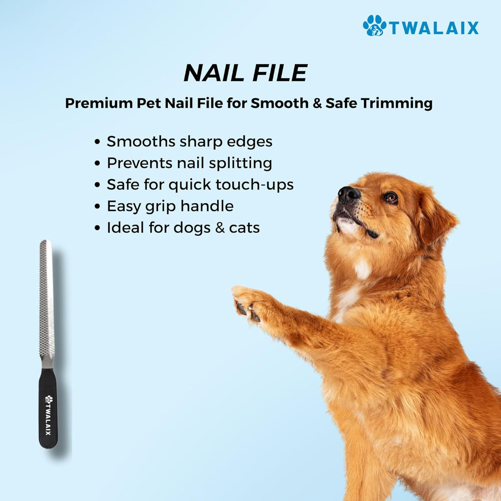 Skiennix 6-in-1 Pet Grooming Kit - Versatile Brush, Nail Clipper & Flea Comb for All Coat Types