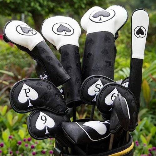 Blade Putter Cover Magnetic Premium Golf Putter Cover Headcover for Blade, Black Golf Club Cover PU Leadther Ace Blade Putter Head Cover for Men Golfer Golf Accessories