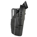 Safariland 7280 7TS SLS Mid-Ride, Level 2 Retention Duty Holster, Beretta 92, Mid-Ride, Plain Black, Right Hand