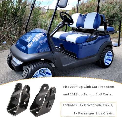 DRIVE UP Golf Cart Upper Clevis Assembly for Club Car Precedent 2004-Up and Tempo 2018-Up G&E Models Driver Side Passenger Side OEM 1022897-01, 1022896-01