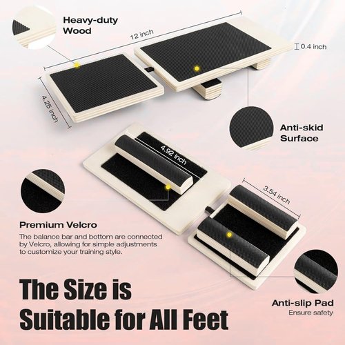 Ankle Balance Board - Foot Trainer & Strengthener Set for Posture Correction | Single Foot Design