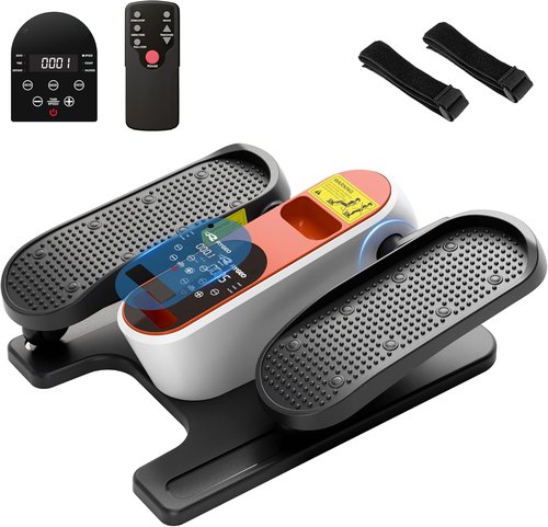 Elliptical Leg Exerciser - Electric Under Desk Pedal Machine for Home & Office | 12 Speeds, Manual & Auto Modes