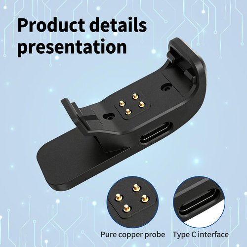 Charging Clip for Garmin Alpha TT25 T20 Dog Training Collar with Type-C Charging Cable