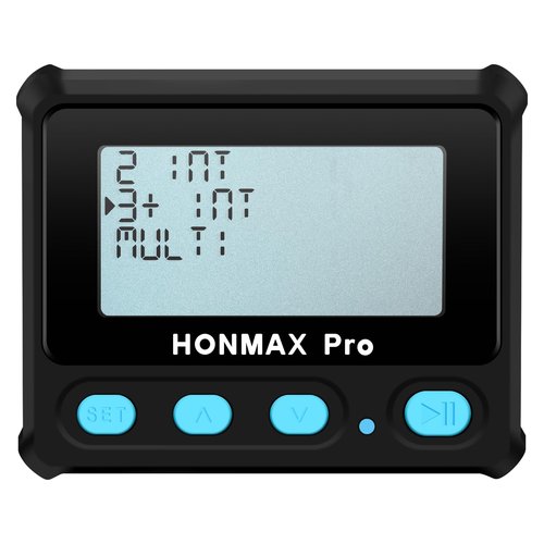 8100 Professional Interval Timer and Stopwatch, Backlight, USB-C Charged, Clock -Black
